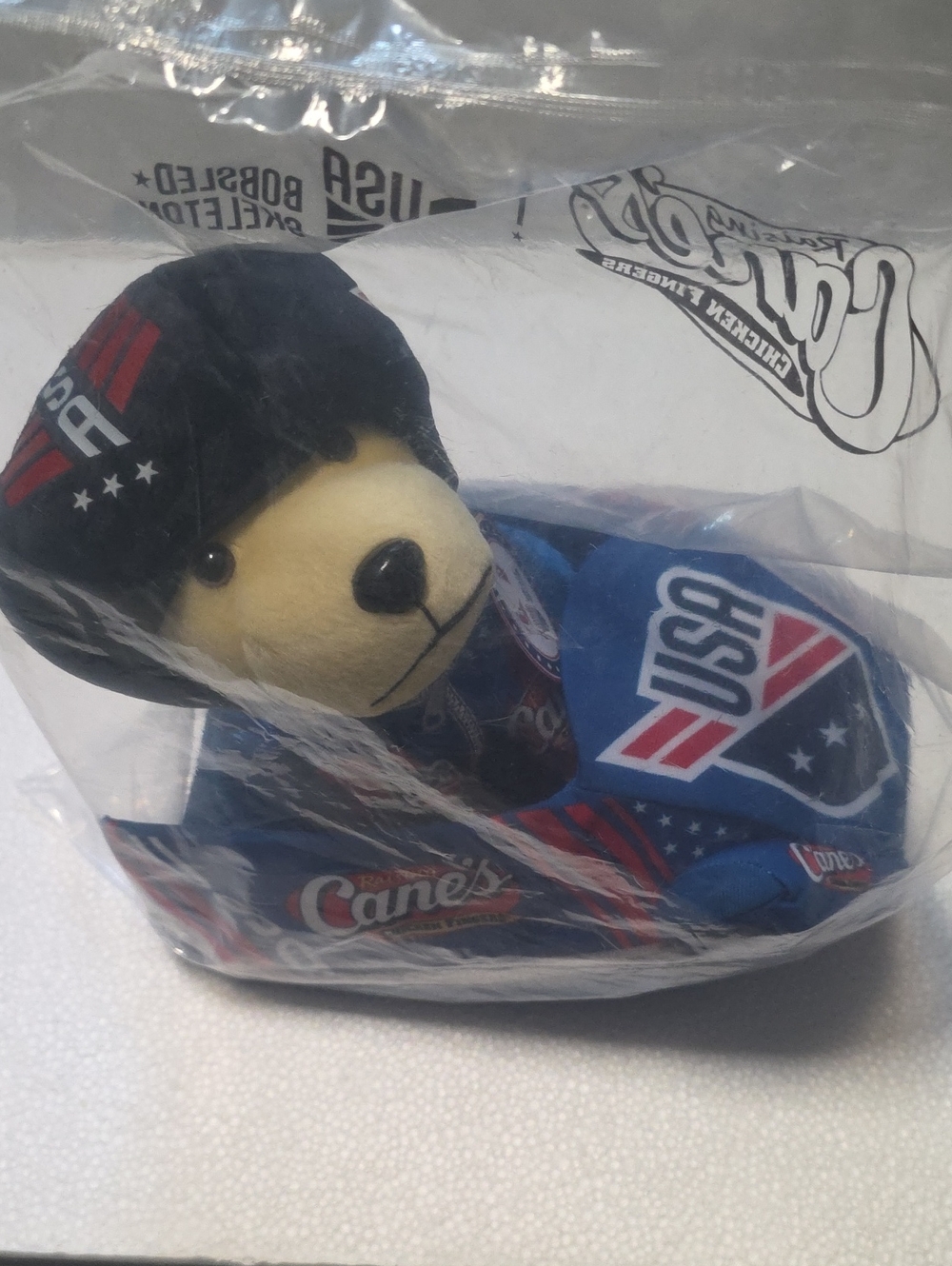 Raising Cane's USA Plush Bear